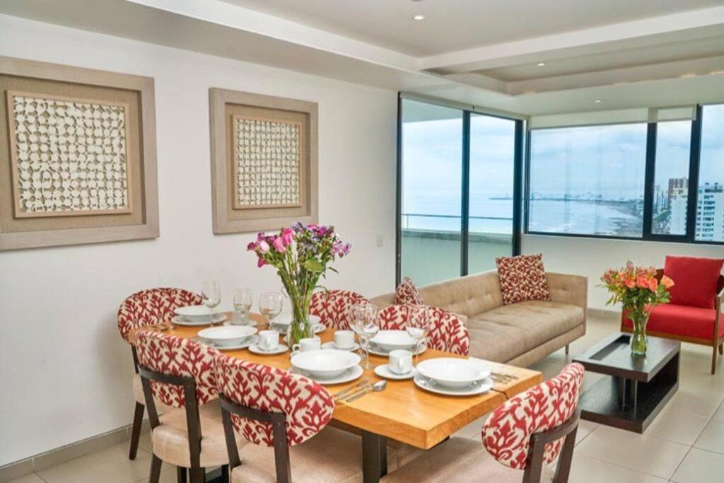 P11 Poseidon 5 Stars Elite Ocean View Piscina Apartamento 2 Dormitorios مانتا المظهر الخارجي الصورة