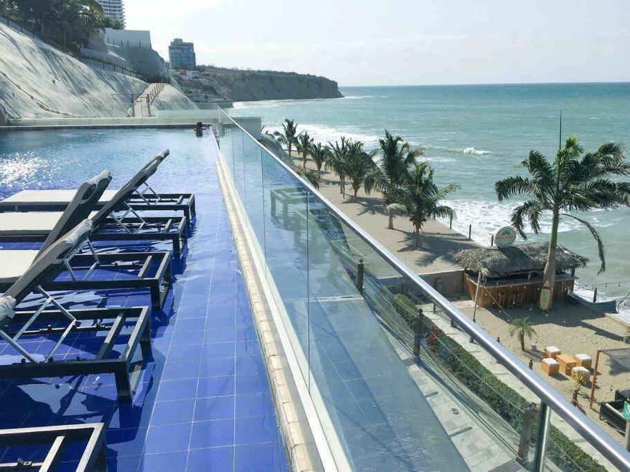 P11 Poseidon 5 Stars Elite Ocean View Piscina Apartamento 2 Dormitorios مانتا المظهر الخارجي الصورة